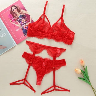 Lace Three-point Sexy Lingerie Set