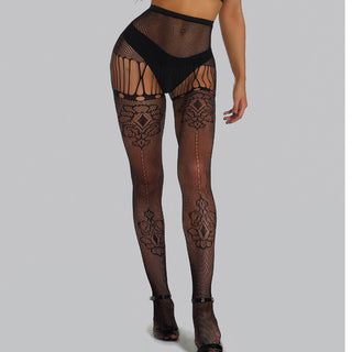 Pattern Garter Temptation Pantyhose 15 Series