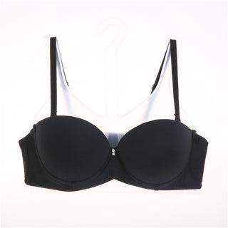 Thick Cup Gathering T-shirt Glossy Girls Bra