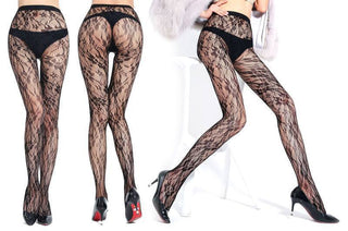 Semi-permeable Lace & Polyester Net Hosiery