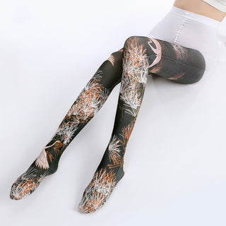 Printed silk stockings personalized socks