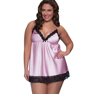 Silk Sleepwear Babydoll Lingerie