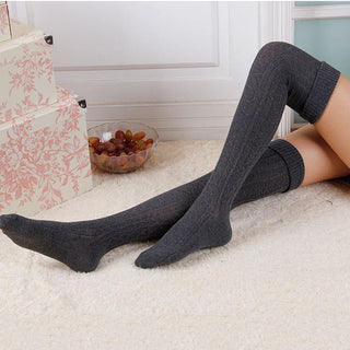 Long knee stockings high tube stockings Japanese women's socks stacked stockings thigh socks