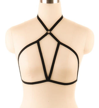 Body Jewelry - The Cage Elastic Bondage Bra