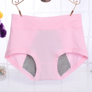 Cotton menstrual period leak-proof high waist briefs