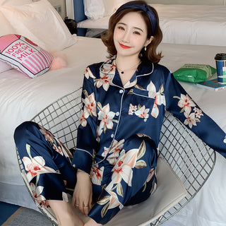 Silk Multiple print pajamas