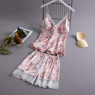 Suspender Camisole and Short Set Sleepwear