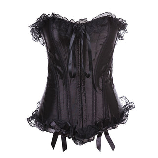 Black Ding Lace Corset Lingerie