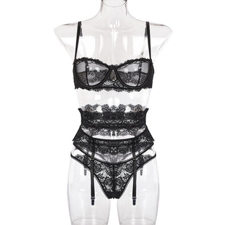 Quarter cup bra Lingerie Set