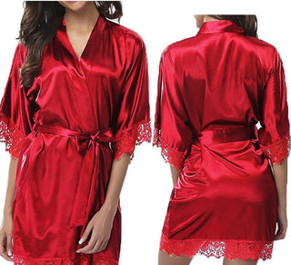 Plus Size Nightwear Silk Robe