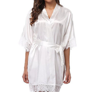 Plus Size Nightwear Silk Robe