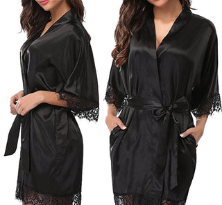 Plus Size Nightwear Silk Robe