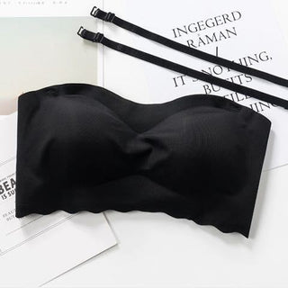 Ice Silk Seamless strapless Bra Wrapped Underwear