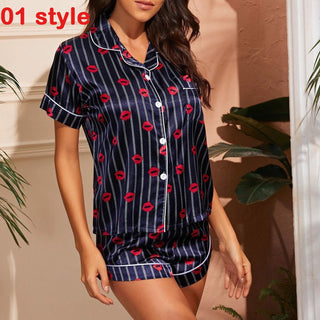 Casual Shorts Set Sleepwear