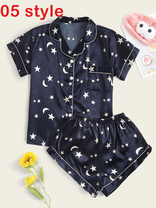 Casual Shorts Set Sleepwear