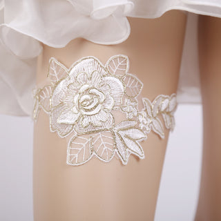 Handmade Rhinestone Lace Bridal Garter Bridal Leg Loop