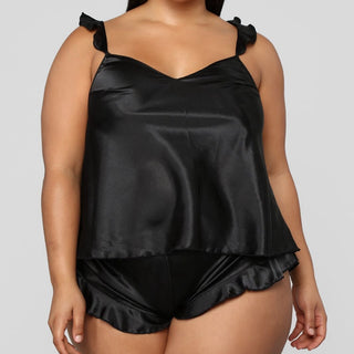 Silk Camisole and Short Set Sleepwear