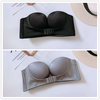 Thick Gather Bra Top With Invisible Underwire