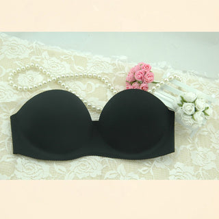 Seamless Seduction: Women's Front Closure Self-Adhesive Silicone Push Up Bra