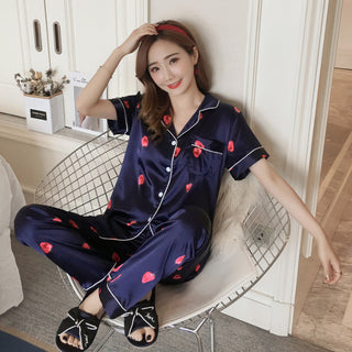 Silk Multiple print pajamas