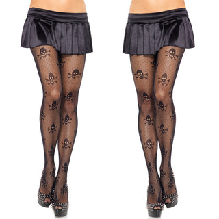 Sexy skull pantyhose stockings