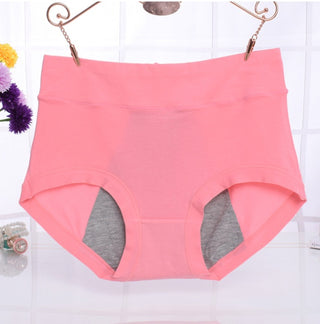 Cotton menstrual period leak-proof high waist briefs