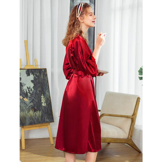 silk long Sleepwear Robe