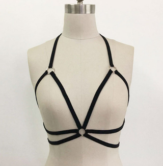 Body Jewelry - The Cage Elastic Bondage Bra