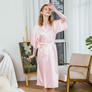 silk long Sleepwear Robe