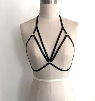 Body Jewelry - The Cage Elastic Bondage Bra