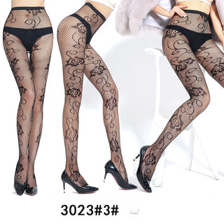 Stockings Jacquard Net Pants Hollow Temptation Fishnet Stockings Bottoming Pantyhose