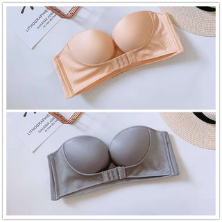 Thick Gather Bra Top With Invisible Underwire