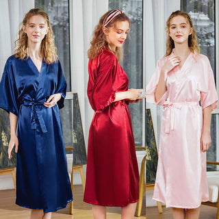 silk long Sleepwear Robe