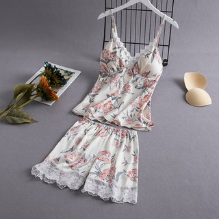 Suspender Camisole and Short Set Sleepwear