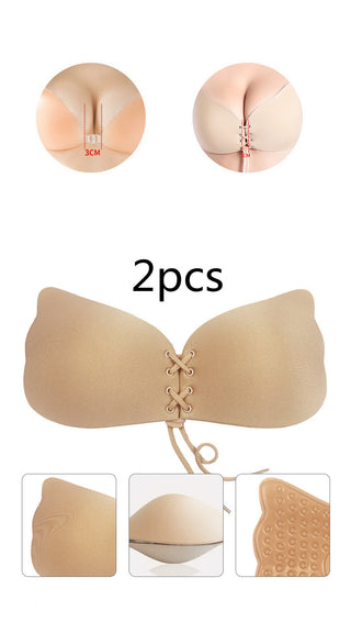 No Rims Gather Breathable Silicone Underwear Bra