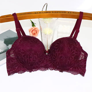 Push-up Lace Bra with Steel Ring