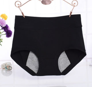 Cotton menstrual period leak-proof high waist briefs