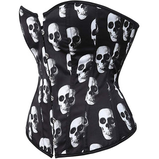 Skull Print Corset Shapewear