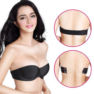 Strapless Half Cup Glossy Invisible Bra