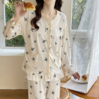 Bubble Cotton Double Layer Pajamas