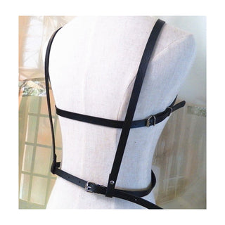 Pu Leather Bondage Alternative Strap Top