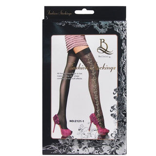 Lace Side Stockings Sexy Jacquard Socks Sexy Stockings Socks