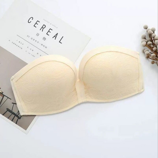 Strapless underwear invisible bra gathers anti-slip