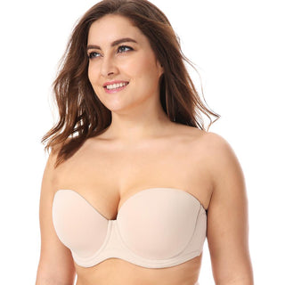 Women's plus size Strapless bra