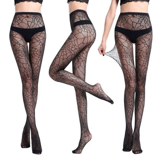 Semi-permeable Lace & Polyester Net Hosiery