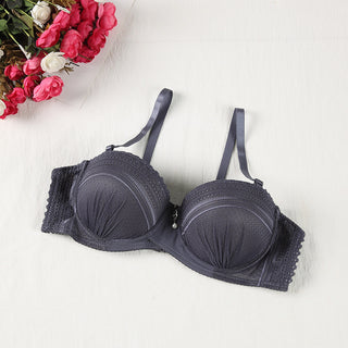 Solid Color Lace Thin T-shirt Bra