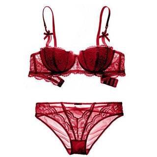 Wine Red T-shirt Bra & Underwear Set