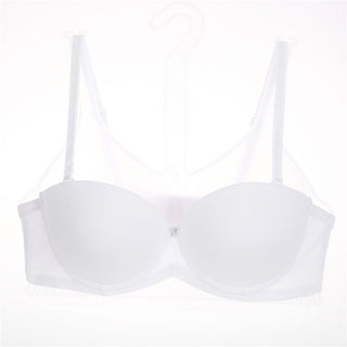 Thick Cup Gathering T-shirt Glossy Girls Bra