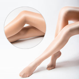 Reflective Sheen: Oily Stockings Super Transparent with First-line Crotch