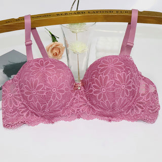 Push-up Lace Bra with Steel Ring